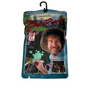 Bob Ross Men’s Boxer Briefs XL Artist Graphic Novelty Underwear